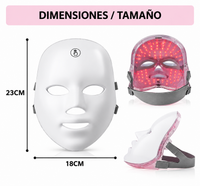 Máscara Facial LED de 7 Colores para el Cuidado de la Piel (Unidad Individual)